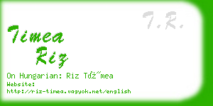 timea riz business card